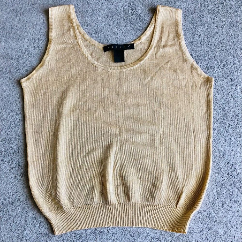 Tesori Slinky Knit Disco Tank Top